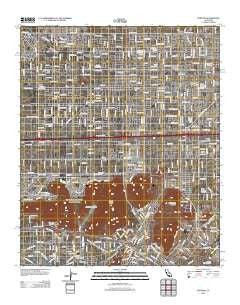 Fontana California Historical topographic map, 1:24000 scale, 7.5 X 7.5 Minute, Year 2012