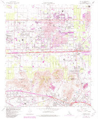 Fontana California Historical topographic map, 1:24000 scale, 7.5 X 7.5 Minute, Year 1967