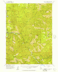 Forks of Salmon California Historical topographic map, 1:62500 scale, 15 X 15 Minute, Year 1955