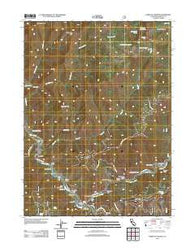 Forks of Salmon California Historical topographic map, 1:24000 scale, 7.5 X 7.5 Minute, Year 2012