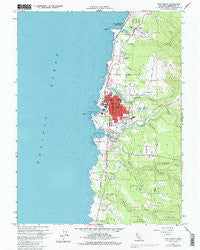 Fort Bragg California Historical topographic map, 1:24000 scale, 7.5 X 7.5 Minute, Year 1960