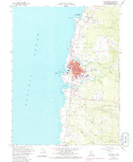 Fort Bragg California Historical topographic map, 1:24000 scale, 7.5 X 7.5 Minute, Year 1960