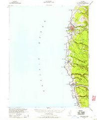 Fort Bragg California Historical topographic map, 1:62500 scale, 15 X 15 Minute, Year 1943
