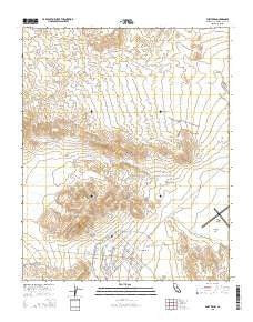 Fort Irwin California Current topographic map, 1:24000 scale, 7.5 X 7.5 Minute, Year 2015
