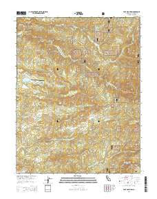 Fort Mountain California Current topographic map, 1:24000 scale, 7.5 X 7.5 Minute, Year 2015