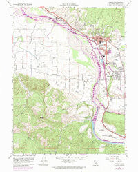 Fortuna California Historical topographic map, 1:24000 scale, 7.5 X 7.5 Minute, Year 1959
