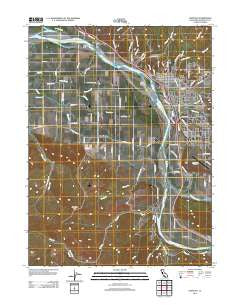 Fortuna California Historical topographic map, 1:24000 scale, 7.5 X 7.5 Minute, Year 2012