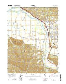 Fortuna California Current topographic map, 1:24000 scale, 7.5 X 7.5 Minute, Year 2015