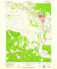 Fortuna California Historical topographic map, 1:24000 scale, 7.5 X 7.5 Minute, Year 1959
