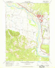 Fortuna California Historical topographic map, 1:24000 scale, 7.5 X 7.5 Minute, Year 1959