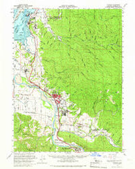 Fortuna California Historical topographic map, 1:62500 scale, 15 X 15 Minute, Year 1959