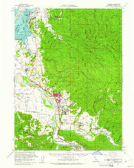 Fortuna California Historical topographic map, 1:62500 scale, 15 X 15 Minute, Year 1959