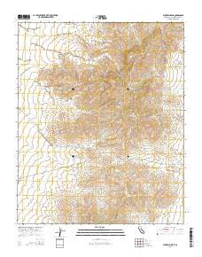 Fountain Peak California Current topographic map, 1:24000 scale, 7.5 X 7.5 Minute, Year 2015