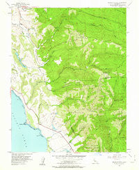 Franklin Point California Historical topographic map, 1:24000 scale, 7.5 X 7.5 Minute, Year 1955