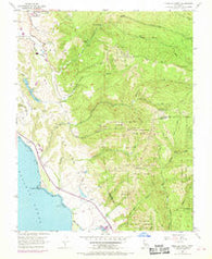 Franklin Point California Historical topographic map, 1:24000 scale, 7.5 X 7.5 Minute, Year 1955