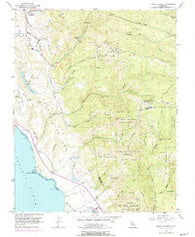 Franklin Point California Historical topographic map, 1:24000 scale, 7.5 X 7.5 Minute, Year 1955