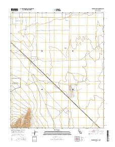 Franklin Well California Current topographic map, 1:24000 scale, 7.5 X 7.5 Minute, Year 2015