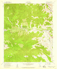 Frazier Mtn California Historical topographic map, 1:24000 scale, 7.5 X 7.5 Minute, Year 1958