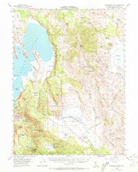Fredonyer Peak California Historical topographic map, 1:62500 scale, 15 X 15 Minute, Year 1954