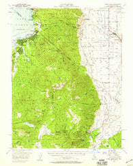 Freel Peak California Historical topographic map, 1:62500 scale, 15 X 15 Minute, Year 1956
