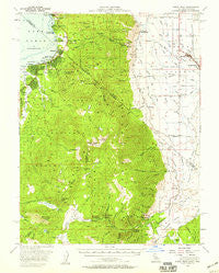 Freel Peak California Historical topographic map, 1:62500 scale, 15 X 15 Minute, Year 1956