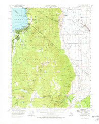 Freel Peak California Historical topographic map, 1:62500 scale, 15 X 15 Minute, Year 1956