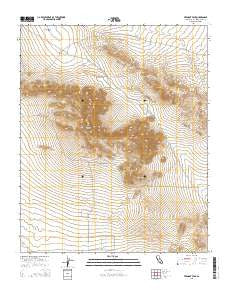Fremont Peak California Current topographic map, 1:24000 scale, 7.5 X 7.5 Minute, Year 2015