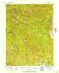 French Gulch California Historical topographic map, 1:62500 scale, 15 X 15 Minute, Year 1944