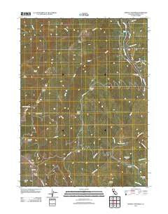 French Camp Ridge California Historical topographic map, 1:24000 scale, 7.5 X 7.5 Minute, Year 2012