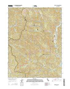 French Gulch California Current topographic map, 1:24000 scale, 7.5 X 7.5 Minute, Year 2015