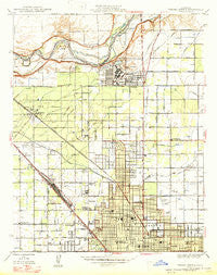 Fresno North California Historical topographic map, 1:24000 scale, 7.5 X 7.5 Minute, Year 1947