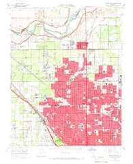 Fresno North California Historical topographic map, 1:24000 scale, 7.5 X 7.5 Minute, Year 1965