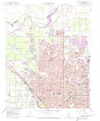 Fresno North California Historical topographic map, 1:24000 scale, 7.5 X 7.5 Minute, Year 1965