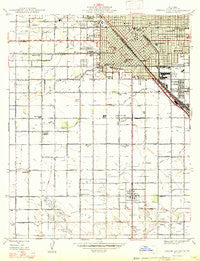 Fresno South California Historical topographic map, 1:24000 scale, 7.5 X 7.5 Minute, Year 1947