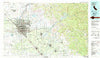 Fresno California Historical topographic map, 1:100000 scale, 30 X 60 Minute, Year 1982