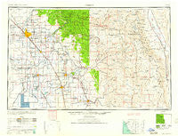 Fresno California Historical topographic map, 1:250000 scale, 1 X 2 Degree, Year 1960