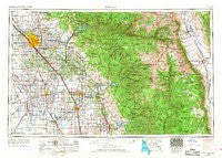 Fresno California Historical topographic map, 1:250000 scale, 1 X 2 Degree, Year 1962