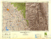 Fresno California Historical topographic map, 1:250000 scale, 1 X 2 Degree, Year 1948