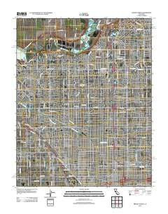 Fresno North California Historical topographic map, 1:24000 scale, 7.5 X 7.5 Minute, Year 2012
