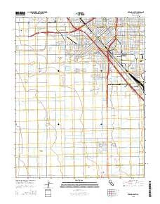Fresno South California Current topographic map, 1:24000 scale, 7.5 X 7.5 Minute, Year 2015