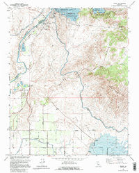Friant California Historical topographic map, 1:24000 scale, 7.5 X 7.5 Minute, Year 1964