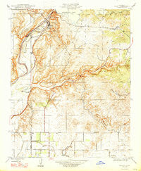 Friant California Historical topographic map, 1:24000 scale, 7.5 X 7.5 Minute, Year 1947