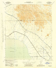 Frink California Historical topographic map, 1:62500 scale, 15 X 15 Minute, Year 1944