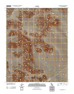 Fry Mountains California Historical topographic map, 1:24000 scale, 7.5 X 7.5 Minute, Year 2012