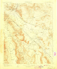Furnace Creek California Historical topographic map, 1:250000 scale, 1 X 1 Degree, Year 1908