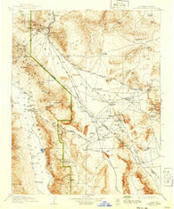 Furnace Creek California Historical topographic map, 1:250000 scale, 1 X 1 Degree, Year 1910