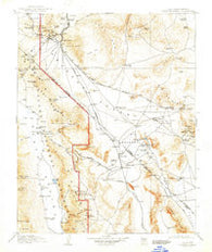 Furnace Creek California Historical topographic map, 1:250000 scale, 1 X 1 Degree, Year 1910