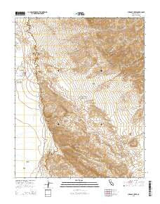 Furnace Creek California Current topographic map, 1:24000 scale, 7.5 X 7.5 Minute, Year 2015