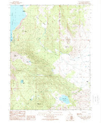 Gallatin Peak California Historical topographic map, 1:24000 scale, 7.5 X 7.5 Minute, Year 1989