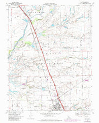 Galt California Historical topographic map, 1:24000 scale, 7.5 X 7.5 Minute, Year 1968